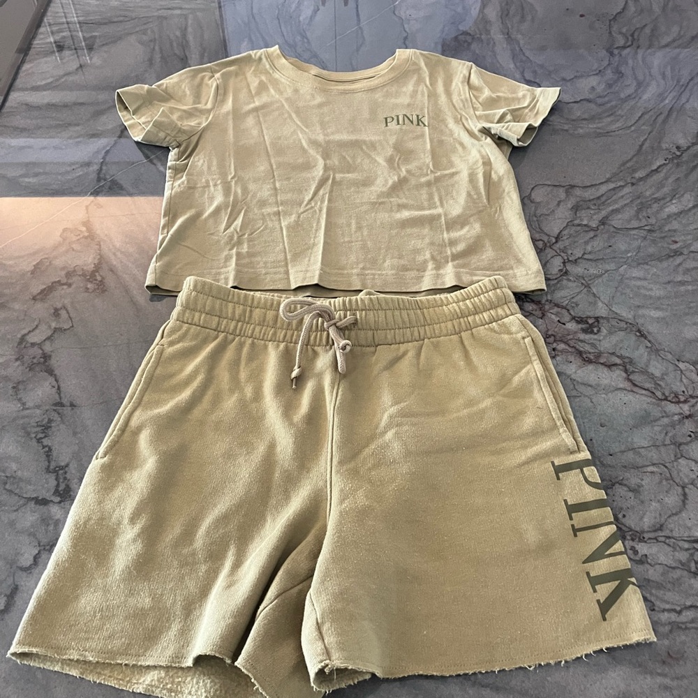 PINK Logo T-Shirt and Shorts Set